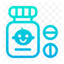 Baby Medicine Tablet Icon