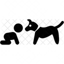 Baby Kind Hund Symbol