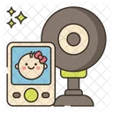 Baby Monitor Cctv Security Icon