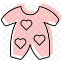 Baby Onesie Color Shadow Thinline Icon Icon