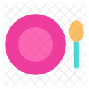 Plate Spoon Eatting Icon