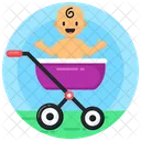 Baby Pram Baby Stroller Baby Cart Icône