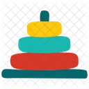 Baby Pyramid Toy Toddlers Toy Pyramid Icon