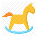 Baby Rocking Horse Toy Girl Icon