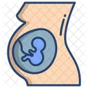 Baby Rotation Pregnant Baby In Stomach Icon