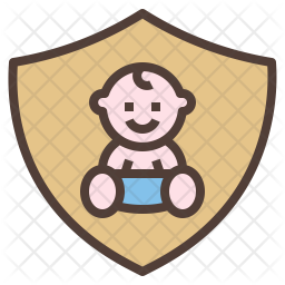 Baby Safety Icon Download In Colored Outline Style