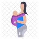 Baby Sling Baby Carrier Hands Icon