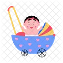 Baby Stroller Baby Shower Icon