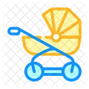 Baby Stroller Color Icon