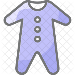 Baby Suit Icon - Download in Colored Outline Style