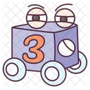 Numeric Block Kids Block Plastic Block Icon