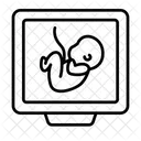 Baby Ultrasound Medical Healthcare Icon