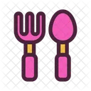 Baby Spoon Fork Icon