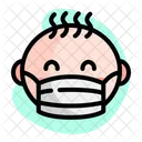 Baby Wear Medical Mask  Icon