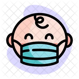Baby Wear Medical Mask  Icon