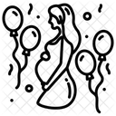 Babyparty Mutterschaftsfeier Dekoration Symbol