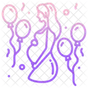 Babyparty Mutterschaftsfeier Dekoration Symbol