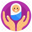 Kinderbetreuung Babypflege Babyschutz Symbol