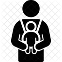 Babytrage Eltern Tragetuch Symbol