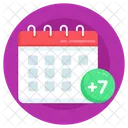 Planner Reminder Babywearing Week Calendar Icône