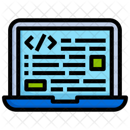 Back End Developer Icon - Download in Colored Outline Style