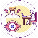 Back pain and eye strain  Icon