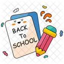 Back To School Buildings Education Icon