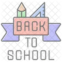 Back To School Lineal Color Icon Icon