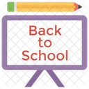 Back To School Kindergarten End Vacation Icon