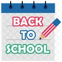 Back To School School Time School Schedule Icon