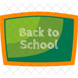 Back to School Chalkboard  Icon