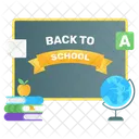 Back To School School Board Return To School Icon