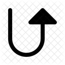Arrow Turn Up Icon