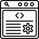 Backend Coding Computer Language Icon
