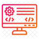 Backend Codage Page Web Icône
