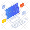 Backend Coding Scripting Development Icon