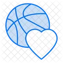 Backetball Love Basket Ball Sport Icon