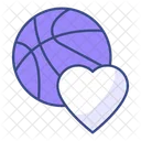 Backetball Love Basket Ball Sport Icon