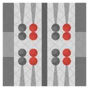 Backgammon Gaming Fun Entertainment Board Icon