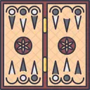 Backgammon Board Game Icon