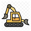 Construction Excavator Digger Icon