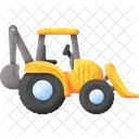 Backhoe Construction Excavator Icon