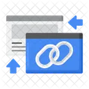 Backlink eingehender Link  Symbol