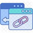 Backlink eingehender Link  Symbol