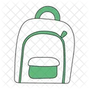 School Backpack Bag Icon