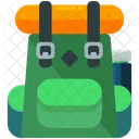 Hiking Backpack Outdoor Icon