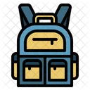 Backpack School Bag Camping Icon