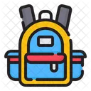 Backpack School Bag Luggage Icon