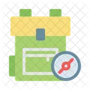 Backpack Travel Compass Icon