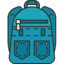 Backpack Jeans Bag Icon